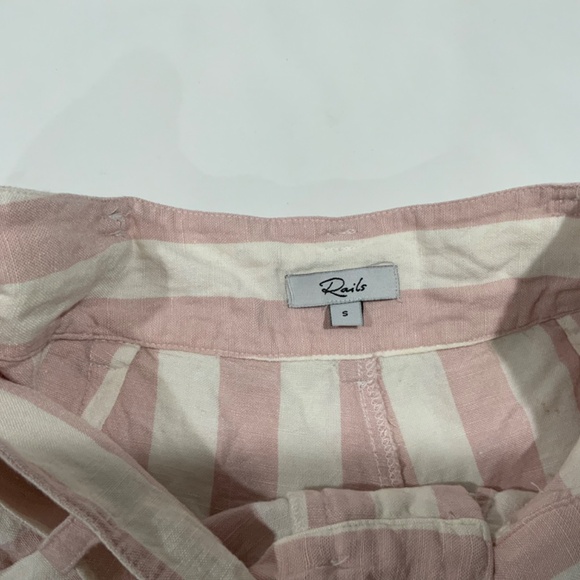 Rails Sz S Katy Petal Stripe Linen Blend Shorts - Picture 6 of 10
